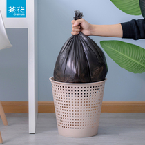 Camellia garbage bag household thickened roll black disposable dormitory student hand-pulled garbage kitchen plastic bag