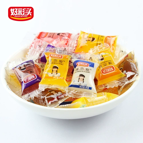 小样 Хороший цвет головы Love Crystal Candy 100G*6 мешков с клубничным апельсиновым манго виноградный кислый стиль сливовой желе
