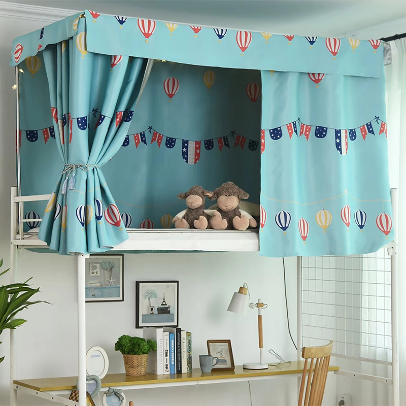 Rèm cửa giường ngủ Bắc Âu ins bed rèm ký túc xá khối vải bóng râm sinh viên Hàn Quốc phòng ngủ nữ đơn giản rem giuong