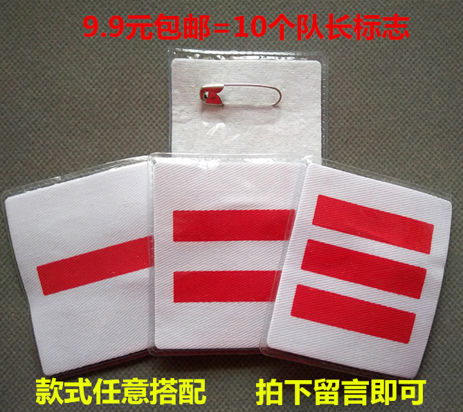 Post Young Pioneers cadre logo armband Squad leader Squadron leader Team leader One, two and three bars