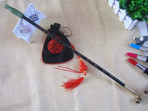 Huaigu Dry Smoke Bag Patch традиционный старый сигаретный пакет ручной работы добавляет длинный дым, сражаясь с старым человеком мешки с дымом около 50 см.