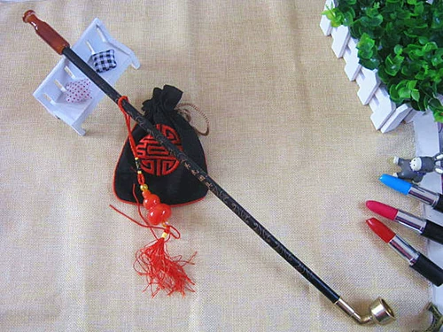 Huaigu Dry Smoke Bag Patch традиционный старый сигаретный пакет ручной работы добавляет длинный дым, сражаясь с старым человеком мешки с дымом около 50 см.