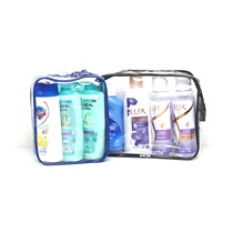 Travel size toiletry set small bottle of shampoo and shower gel sample travel and hotel supplies business trip toiletry bag