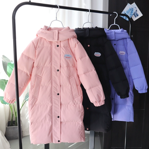 Пуховик, ткань с капюшоном, подходит для подростков