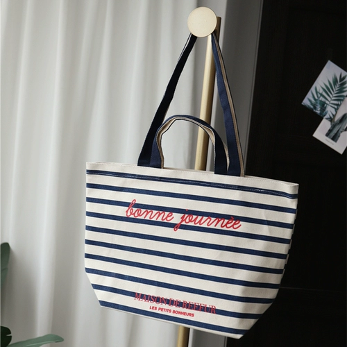 Японский ретро вместительный и большой хлопковый водонепроницаемый шоппер, сумка на одно плечо