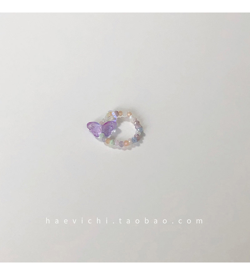 Mixed Color Ring. Reservehaevichi the republic of korea   manual   Beading   Retro vintage   butterfly   Bracelet   7403