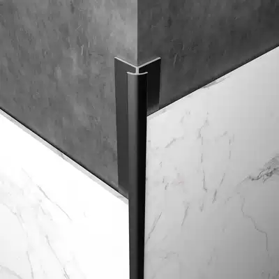 Zhiyong anti-collision protection strip Ceramic tile edge strip Decorative strip Edging plate Edge sealing edge strip Crimping Aluminum alloy edge strip Black