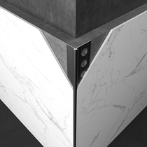 Putty trimming strip edge sealing strip decorative strip edge suspended ceiling closing edge strip positive corner metal strip black