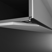 Suspended ceiling long aluminum metal strip plate closing inner corner beading decorative strip edge sealing black