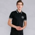 VJC / Weijiesi 2019 xuân hè nam mới áo sơ mi polo ngắn tay áo thun xu hướng thời trang đen trắng - Polo Polo