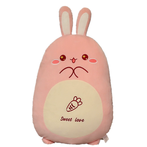 Плюшевый кролик, милая игрушка, кукла, талисман для сна, съёмная подушка, год кролика, талисман года