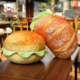 Забавная плюшевая подушка, игрушка для сна, складная кукла, хлеб, подарок на день рождения