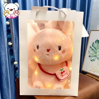Ту Сяотао [Сумка через плечо с розовым кроликом] + Прозрачная подарочная сумка с окном + Легкая веревка