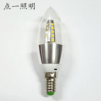 led candle bulb e14 small screw e27 bulb 5W bulb pull tail crystal chandelier light source white light warm