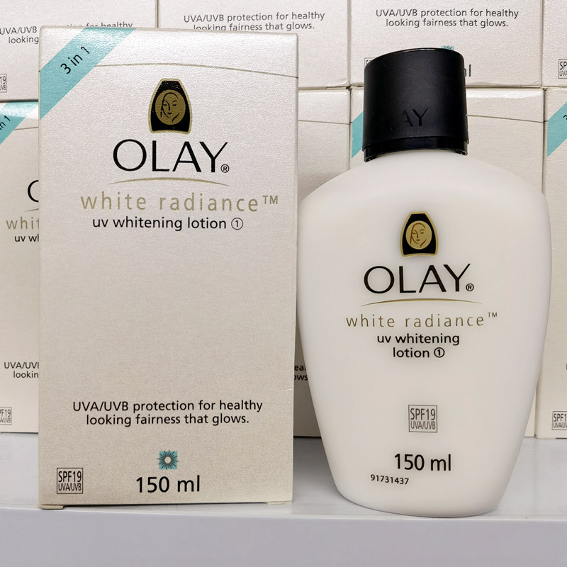 olay new yuran oil triple whitening sunscreen lotion 150ml net white light spot moisturizing skin cream Thai version