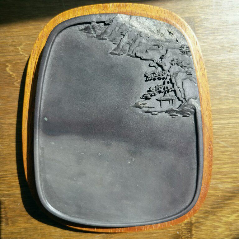 End State Cai Sanhong Master Hemp Son Pit Lake Light Cyan End Ink 14-11-2 5cm