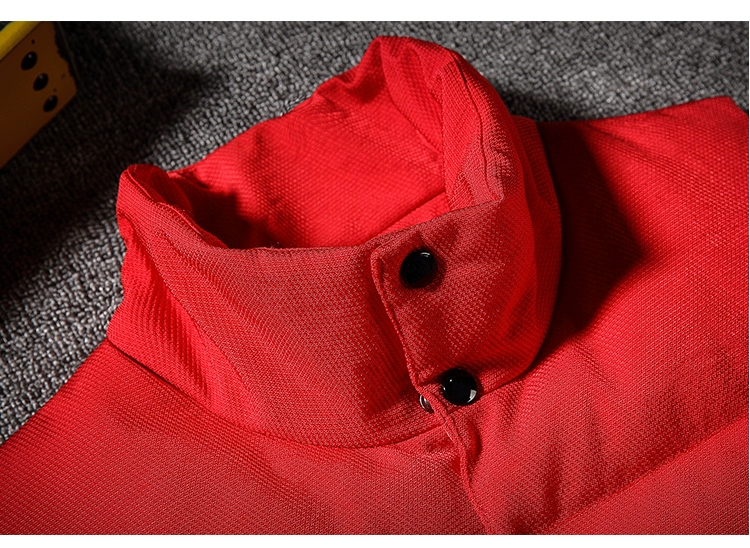 Mùa thu và mùa đông vest nam phiên bản Hàn Quốc của áo vest không tay xuống vai áo vest cotton dày mùa xuân và mùa thu