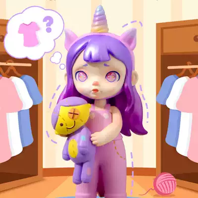 TOYCITY genuine LAURA LAURA pajamas fashion series blind box Tide play 2021 net red model ornaments gift