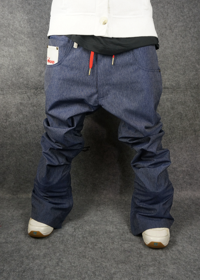 TECHNINE1920 models Korean version of body veneer male and female denim ski pants lovers male and female denim ski pants 