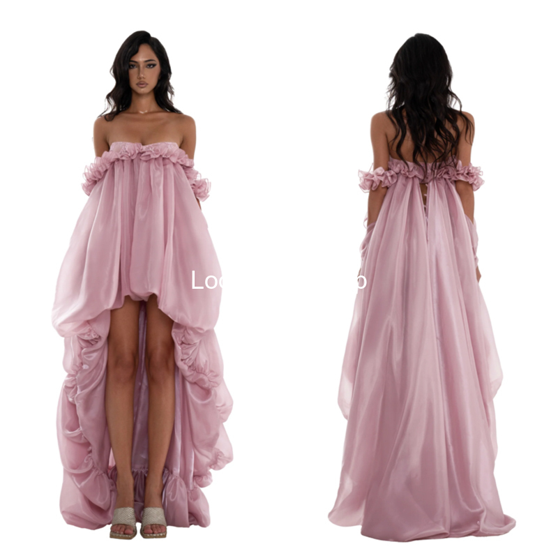 Buyer's Store Genuine Huelleyrose Daytime Bear-Style Slim-Fit Elegant Ruffle Strapless Trailing Gown Dress Buyer's Store Genuine Huelleyrose Daytime Bear-Style Slim-Fit Elegant Ruffle Strapless Trailing Gown Dress