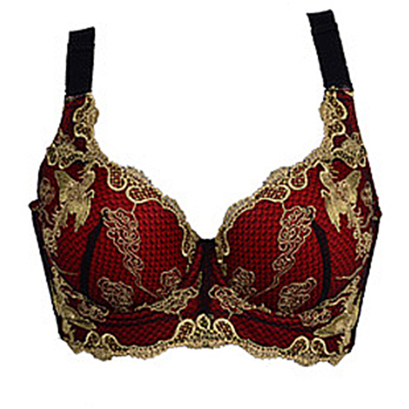 Silk Ku today Embroidered Lady Poly-Adjusted Underwear Beauty Institute Collection of Breast Underwear U Type With Steel Ring