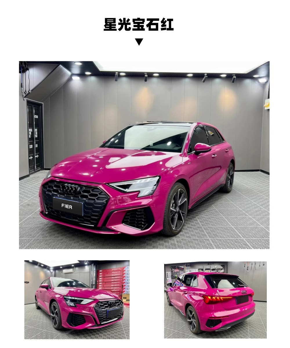 Factory wholesale whole roll of casting-grade silver film for car body vinyl wrap, car color change film PET