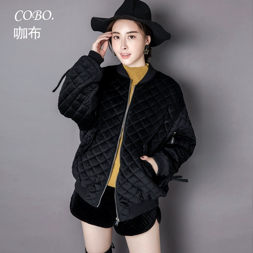 咖布 Бархатная короткая куртка, бейсбольная форма для школьников, в корейском стиле