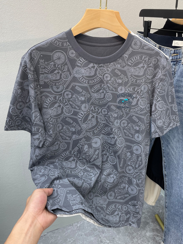Clearance Sale~ Mall Closures, Clearance of Remaining Stock, Export Surplus, European Style Men's Ice Silk Quick-Dry Short-Sleeve T-Shirt, Trendy Clearance Sale~ Mall Closures, Clearance of Remaining Stock, Export Surplus, European Style Men's Ice Silk Quick-Dry Short-Sleeve T-Shirt, Trendy