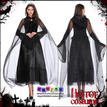 New dark witch cos costume costume Halloween Carnival party costume mystery witch Cape Vampire