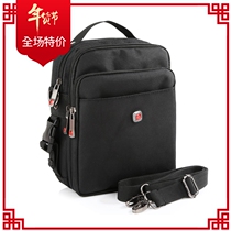 Swiss Army Knife Mens Bag Shoulder Bag Oxford Messenger Bag Outdoor Vertical Waterproof Handbag Business Mens Satchel Bag