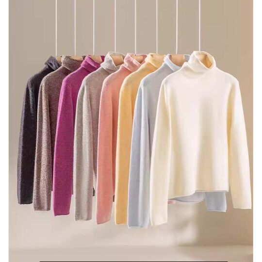 Wang Fugui customized versatile turtleneck yak wool sheep wool base sweater 10.29