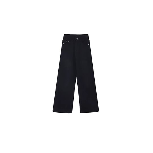 【竹竿牛仔裤】王福贵定制～高腰小直腿加绒复古直筒牛仔裤10.29