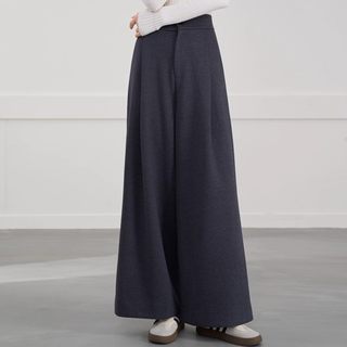 Wang fugui customized high-waist commuting versatile wool casual pants 10.29