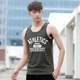 Đàn ông Hàn Quốc phiên bản vest Loose thanh niên Summer phần mỏng in tay thể thao lót vest áo thun thủy triều - Lót