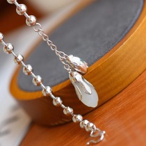 Hot sale 925 silver inlaid Hetian Jade Magnolia necklace handstring earrings Chinese style hanfu cheongsam jewelry