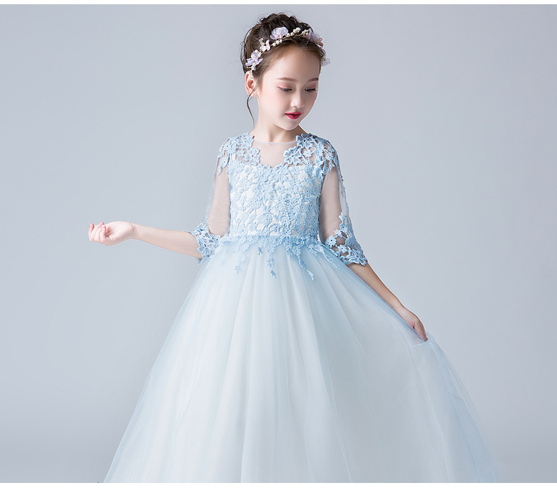 9 cô gái béo trong bữa tiệc sinh nhật công chúa lớn 7 piano sáu một màn trình diễn váy xòe 12-15 tuổi 8 - Váy trẻ em đầm cho bé gái