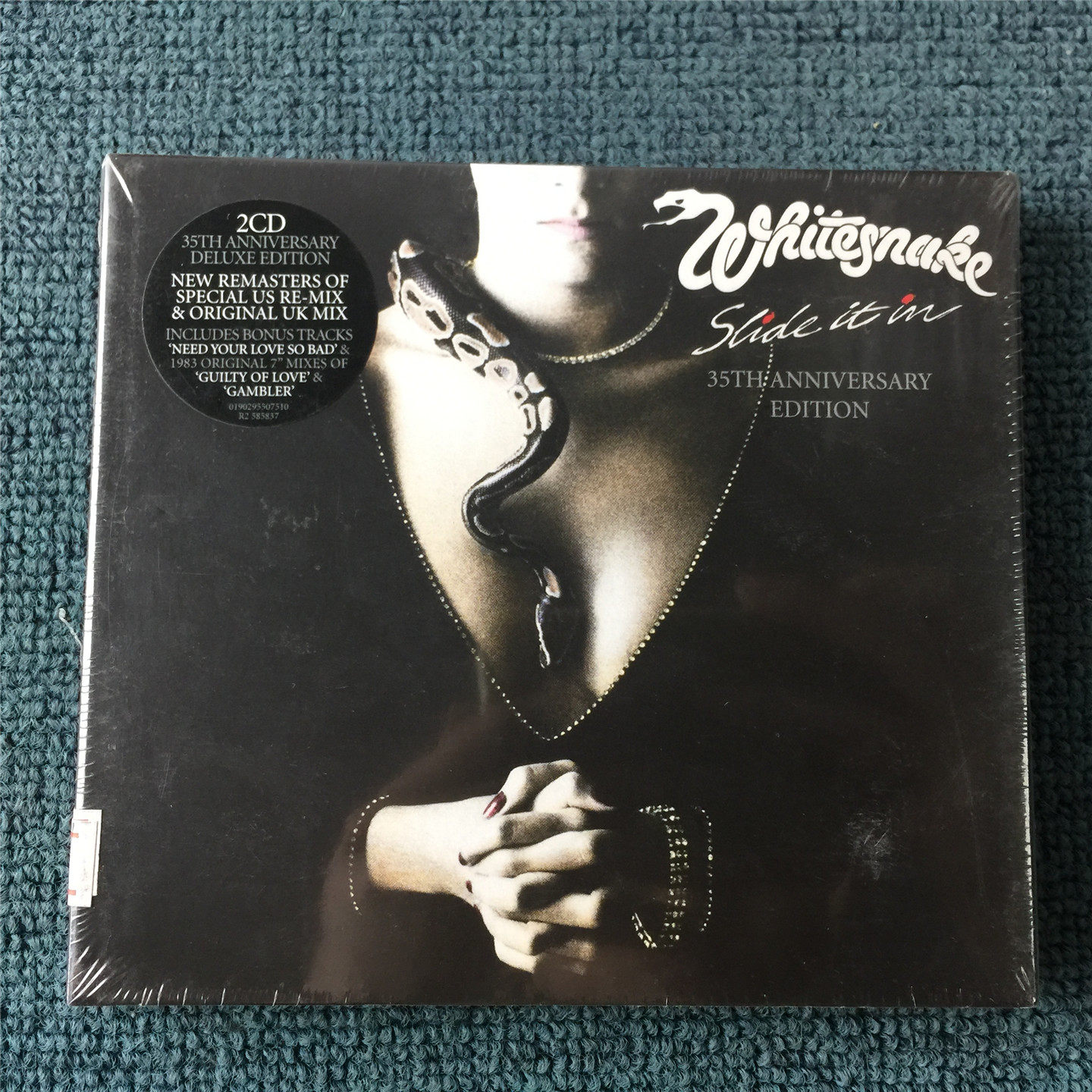 Белая змея Вставьте ее в европейскую версию Whitesnake 2cd В закрытом виде Изображение 1