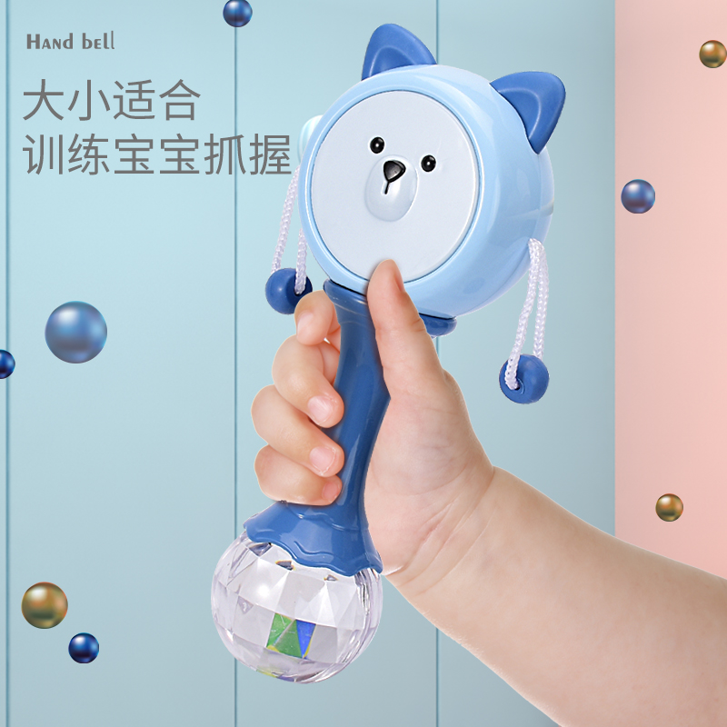 (Can bite teeth) infants and young children hand rattle toy rattle baby rhythm early education boiled puzzle new born