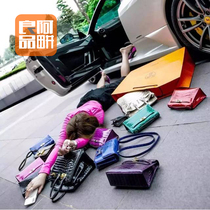 Todays new product special shot link: A Geng the real broadcast room leather womens bags are snapped up (can be sold)