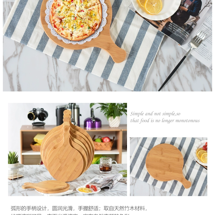 Tre Bánh Pizza Cà Phê Gỗ Pallet Tấm Bánh Pizza Tây Cắt Bánh Pizza Pie Gỗ Vòng Bánh Bít Tết Tấm Bánh Mì khay gỗ vuông