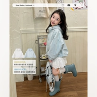 柒号童仓 Легкая и тонкая весенняя детская куртка для отдыха с капюшоном, в корейском стиле, в западном стиле