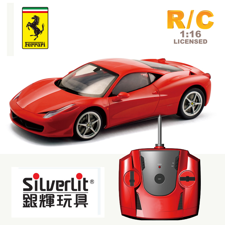Yinhui handle RC professional steering gear remote control car Ferrari 458 Italia sports car children's toy drift car model