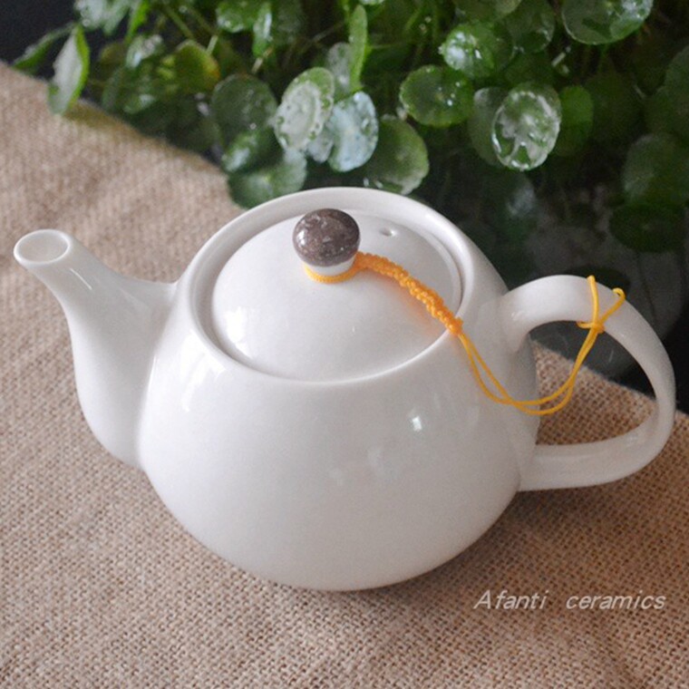 Household with filter ceramic side handle pot small teapot 500ml leak-proof kitchen oil kettle bottle seasoning sauce vinegar tank