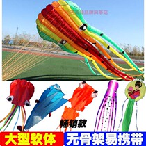 Large Software Kite Octopus Octopus Octopus Eight Generations Seal Dolphin Golden Fish Red Yang Skywalkers Face Spectral Change