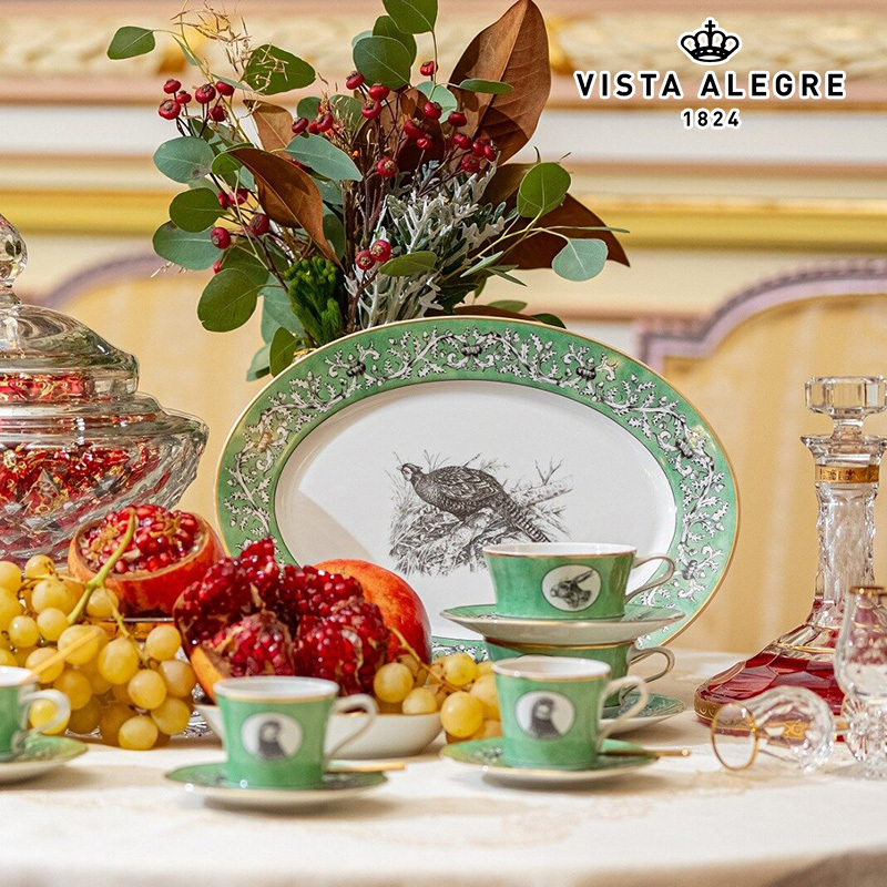 Vista Alegre Portugal Casadealba Series Tableware Coffee Cup and Saucer Tea Cup and Saucer Teapot Bowl and Plate