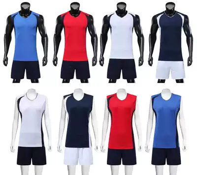 Custom men's and women's volleyball suits, team uniforms, jerseys, sleeveless vests, sports volleyball training suits