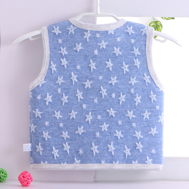 Áo vest bé gái 0-2 tuổi mỏng quần áo sơ sinh cotton bé trai và bé gái vest mùa thu đông quần áo trẻ em giá rẻ