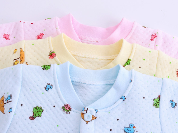Babyiesies mùa thu và mùa đông cotton của phụ nữ ấm áp romper dài tay mùa đông nam quần áo trẻ em quần áo mùa thu quần áo trẻ sơ sinh bodysuit cho bé