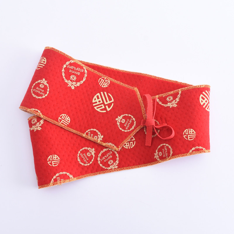 Baby big red ford belt auspicious with newborn strapped with belt urine cloth belt red fu word bag is fixed with belt