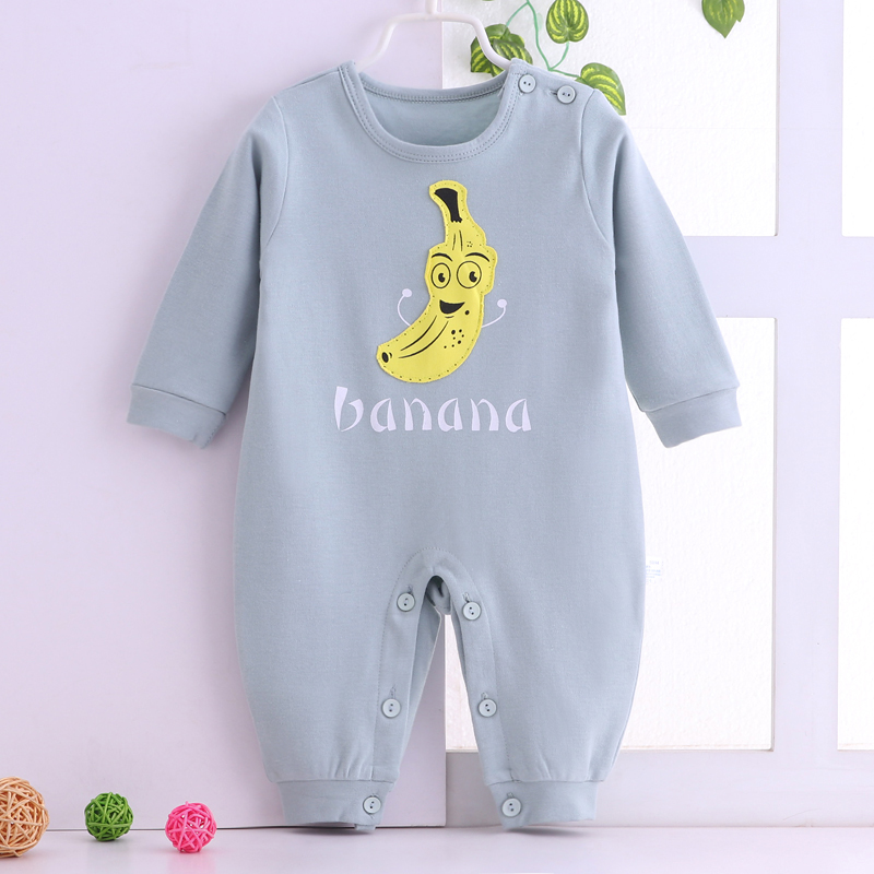 Phòng sơ sinh máy lạnh cho bé Quần áo Xiêm 0-3 tháng cho bé mùa xuân và mùa hè cotton dài tay mũ hoạt hình leo núi cao trào - Áo liền quần bộ body bé gái đáng yêu
